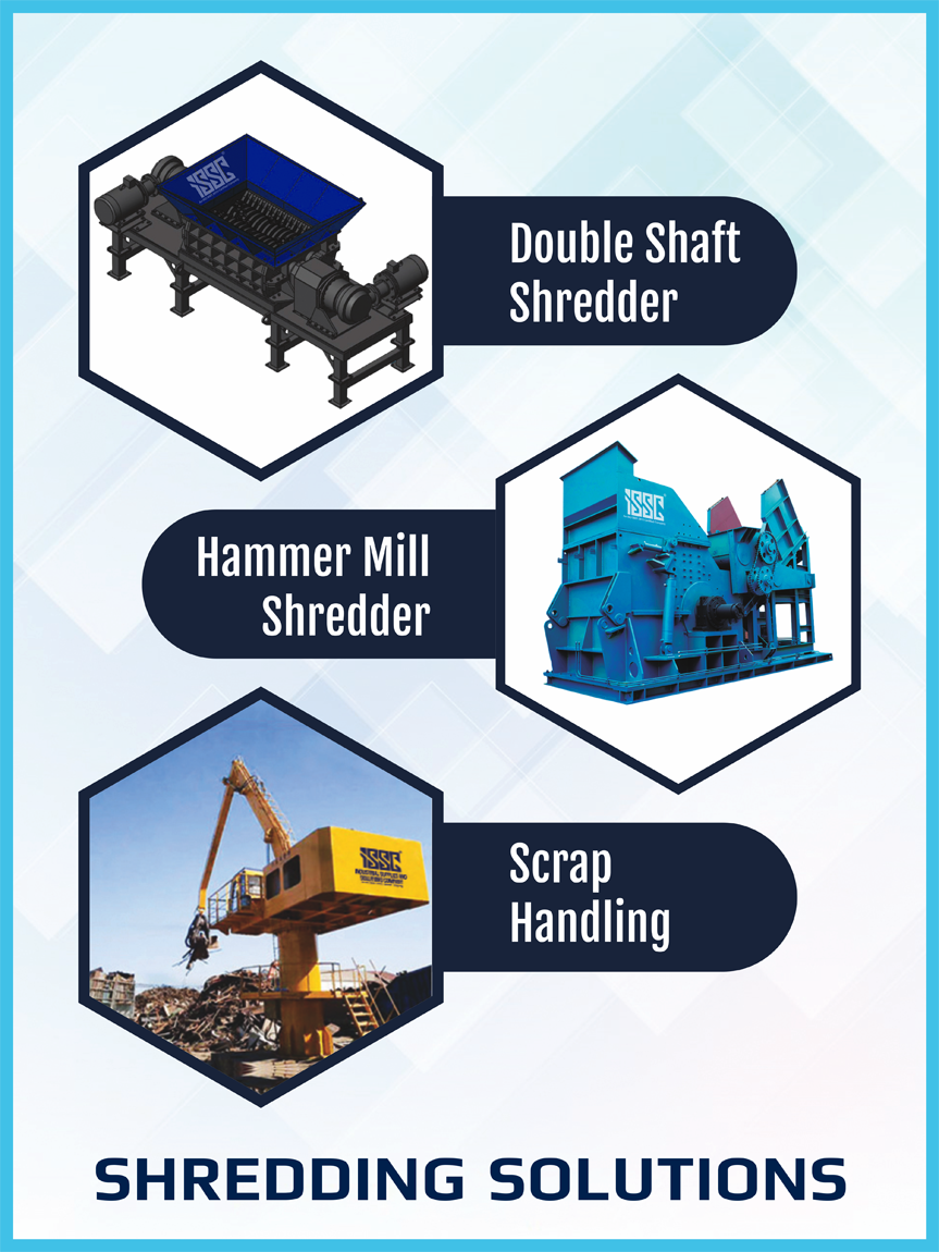 ISSC Shredding Solutions- Double Shaft Shredder, Hammer Mill Shredder, Scrap Handling - www.isscindia.com