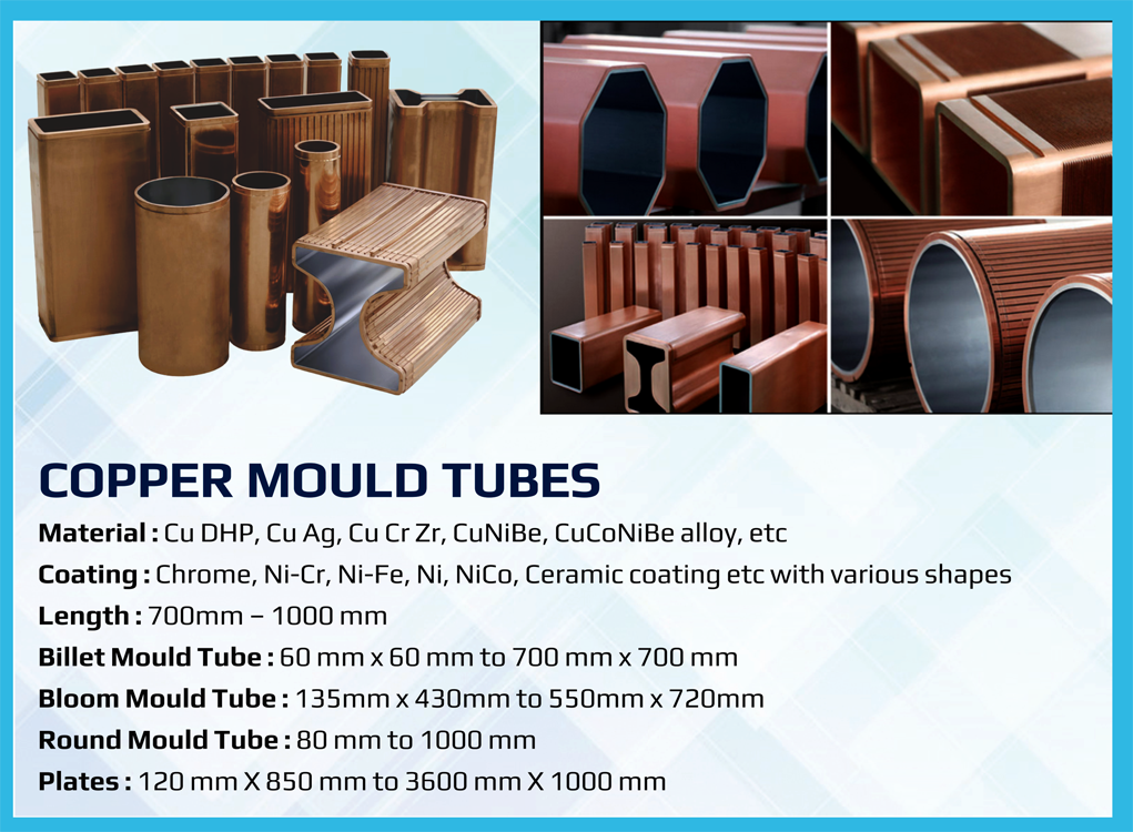 ISSC - Copper Mould Tubes - Industrial Supplies and Solutions Company in Chennai - www.isscindia.com